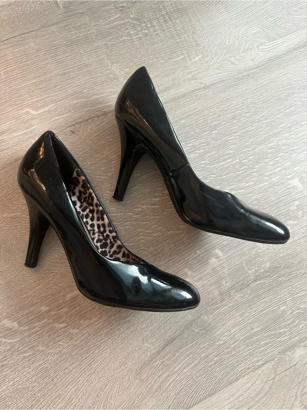 Black Patent High Heel Pumps